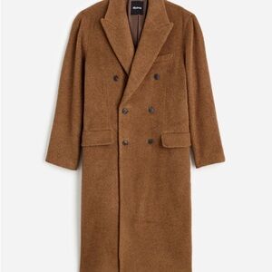 Madewell Men's Brown Double-Breasted Coat